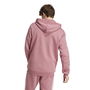 Essentials Fleece 3 Stripes Full Zip Hoodie Mens