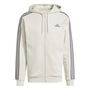 Fleece 3 Stripes Full Zip Hoodie Mens