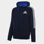 Essentials Fleece 3 Stripes Full Zip Hoodie Mens