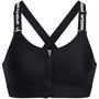 UA Infinity High Zip 2.0 Impact Sports Bra Womens