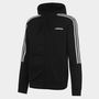 Essentials Fleece 3 Stripes Full Zip Hoodie Mens