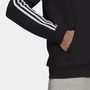 Fleece 3 Stripes Full Zip Hoodie Mens