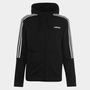 Essentials Fleece 3 Stripes Full Zip Hoodie Mens