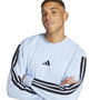 Essentials 3 Stripes Fleece Sweatshirt Mens