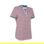Geo Print Polo Shirt Womens