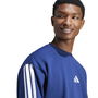 Essentials 3 Stripes Fleece Sweatshirt Mens