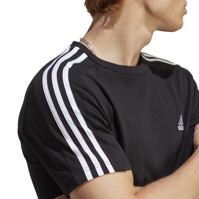 3 Bandes, T-shirt noir pour hommes