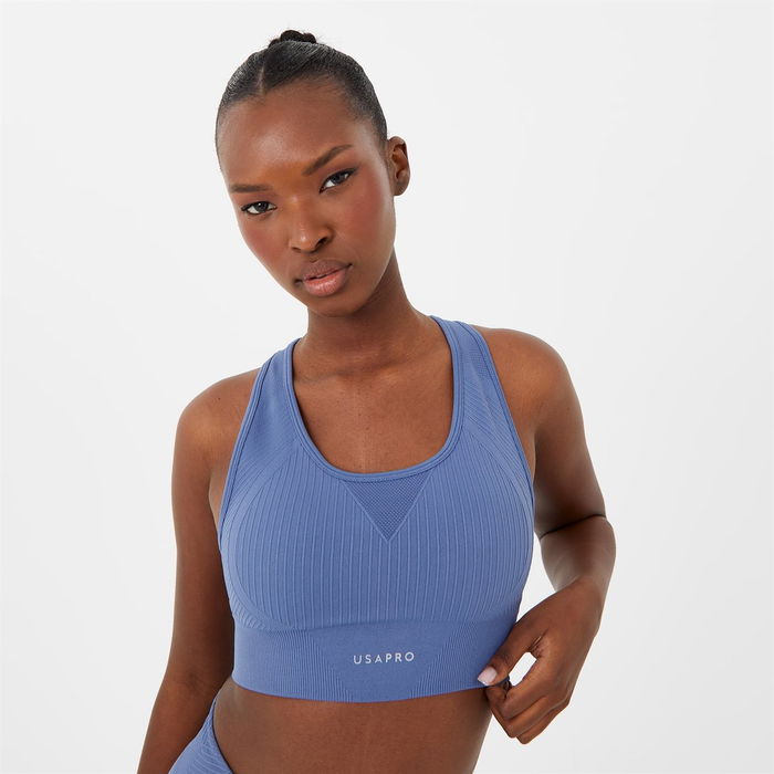 Seamless Crop Sports Bra