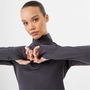 Long Sleeve Quarter Zip Top Womens
