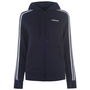 Essentials 3 Stripe Zip Track Hoodie Womens