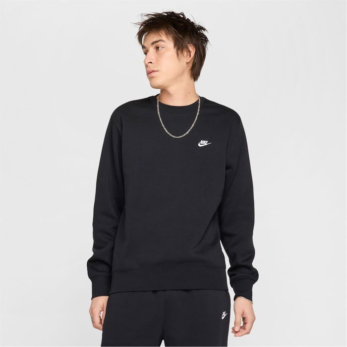 Fund Fleece Crew, Sweatshirt noir pour homme