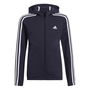 Girls 3 Stripes Zip Track Top Hoodie