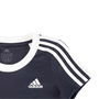 3 Stripe T Shirt Junior Girls