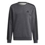 Essentials 3 Stripes Fleece Sweatshirt Mens