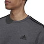 Essentials 3 Stripes Fleece Sweatshirt Mens