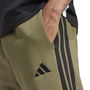Fleece Tapered Cuff 3 Stripes Joggers