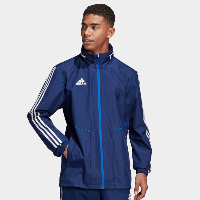 Hurtigt Seminary trompet adidas Tiro 19 All Weather Jacket Dark Blue/White, £45.00