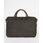 Cotton and Leather Briefcase