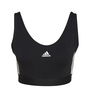 3 Stripes Crop Top With Removable Pads