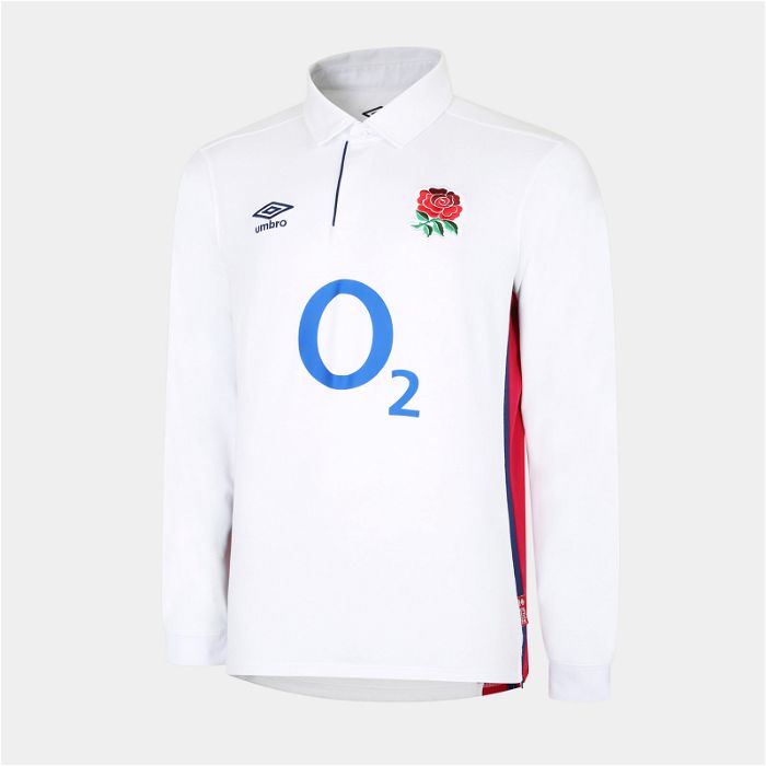 England Long Sleeve Classic Rugby Shirt 2021 2022