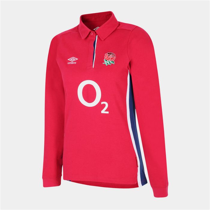 England Long Sleeve Alternate Classic Rugby Shirt 2021 2022 Womens