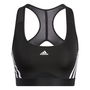 Power React Three Stripes Womens Medium Support Sports Bra