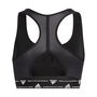 Power React Three Stripes Womens Medium Support Sports Bra