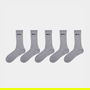 5 Pack Crew Socks Mens