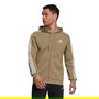 Essentials Fleece 3 Stripes Full Zip Hoodie Mens