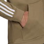 Essentials Fleece 3 Stripes Full Zip Hoodie Mens